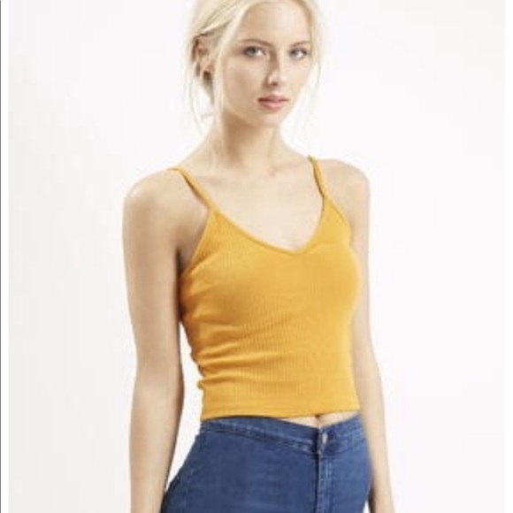yellow tops topshop